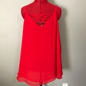 Torrid strapy chiffon tank - size 3
